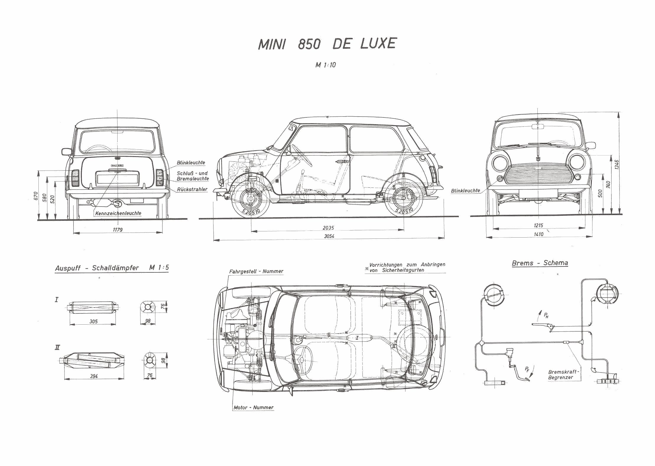 Austin Mini 1968 Blueprint - Download free blueprint for Austin Mini 1968 Blueprint - Download free blueprint for