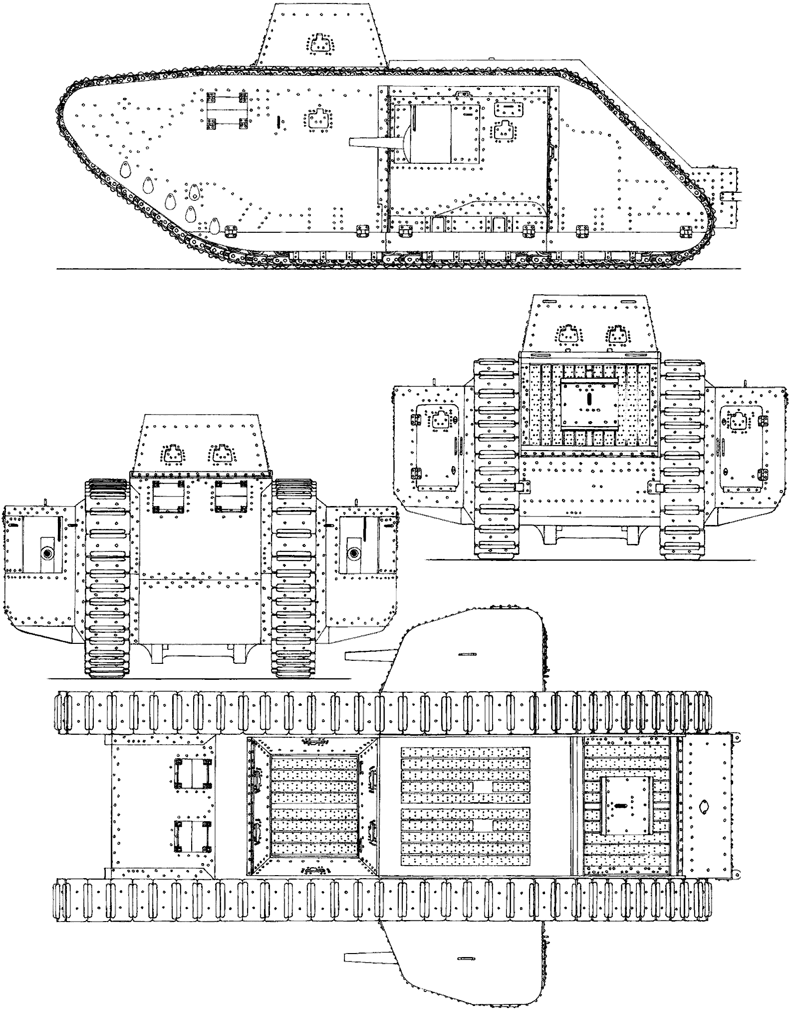 Чертежи танка mark iv