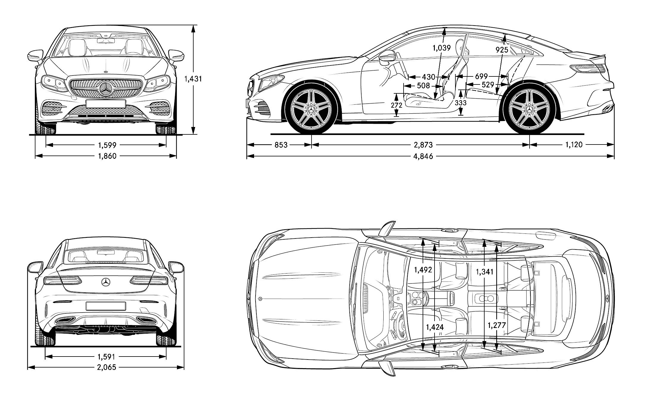 Длина мерседес s220