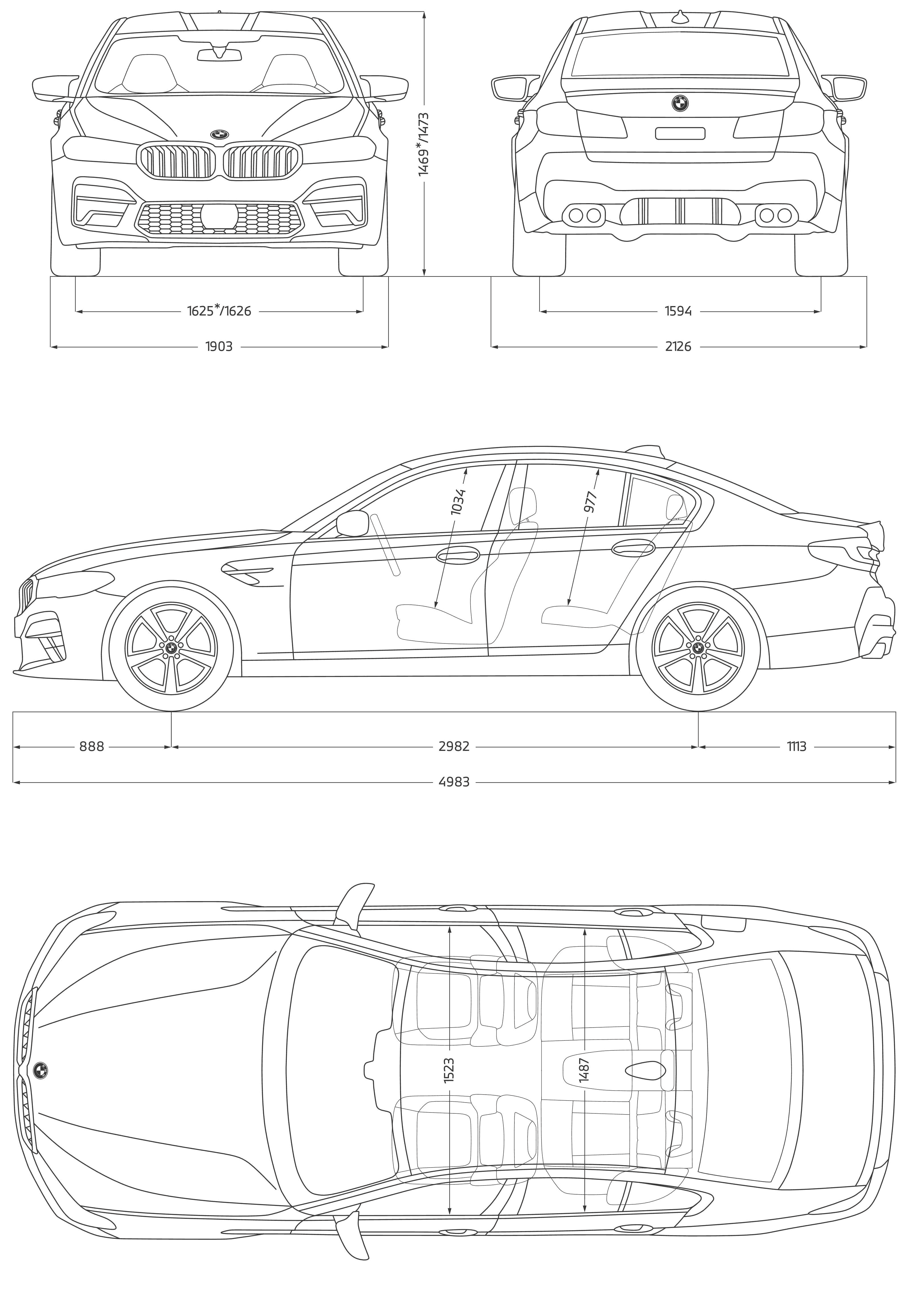 Bmw m5 чертеж