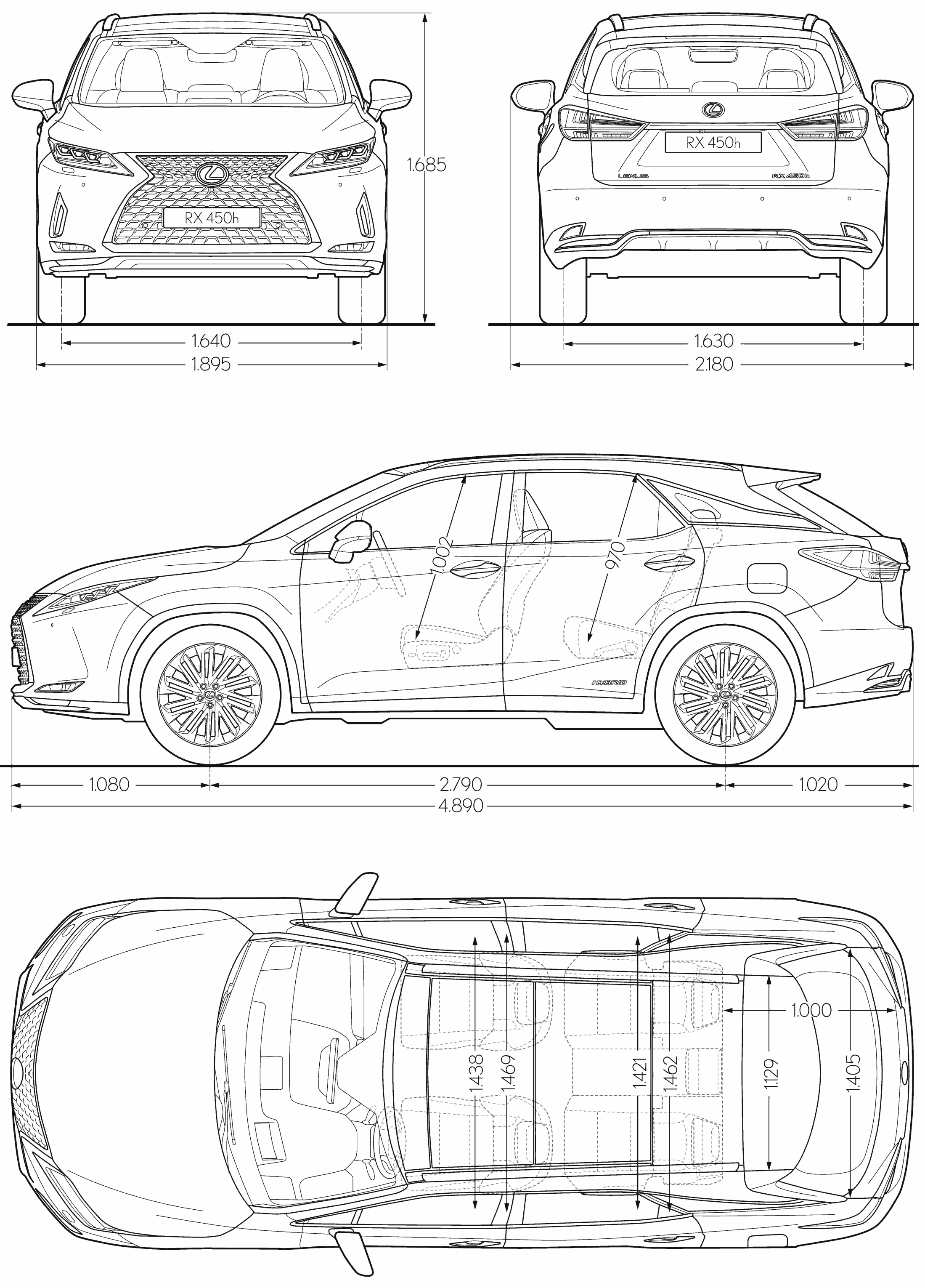 2024 Lexus Rx 450h Dimensions Deina Eveline